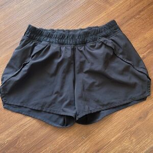 Ivivva Lululemon Black Yoga Running Lined Athletic Short Shorts Sz 14 XL